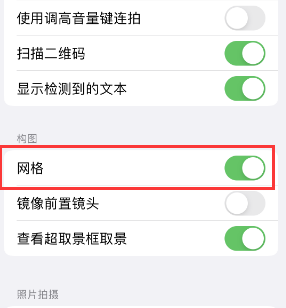 南海苹果手机维修网点分享iPhone如何开启九宫格构图功能 