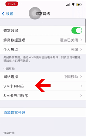 南海苹果14维修网分享如何给iPhone14的SIM卡设置密码 