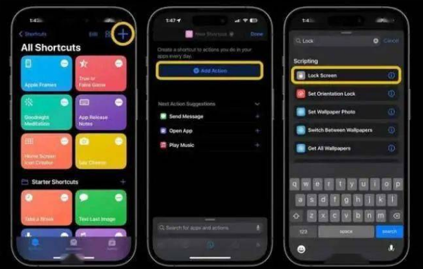 南海苹果14锁屏维修店分享iPhone14升级iOS16.4后如何创建锁屏快捷方式 